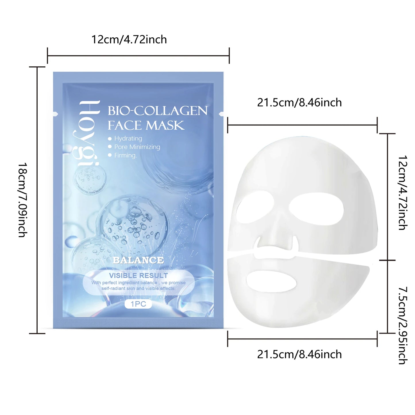 Hoygi Collagen Face Mask Moisturizing For Glowing Skin And Elasticity