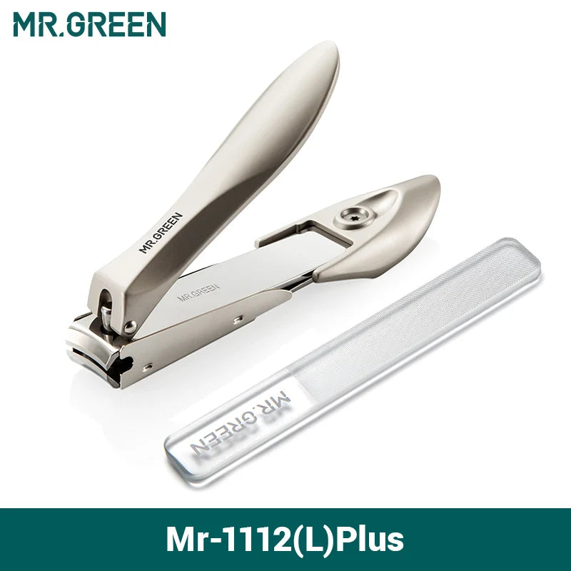 MR.GREEN Nail Clippers Stainless Steel Anti Splash Fingernail Cutter