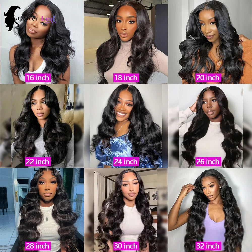 Clover Leaf Brazilian Remy Body Wave Hair Bundles 100 Percent Human