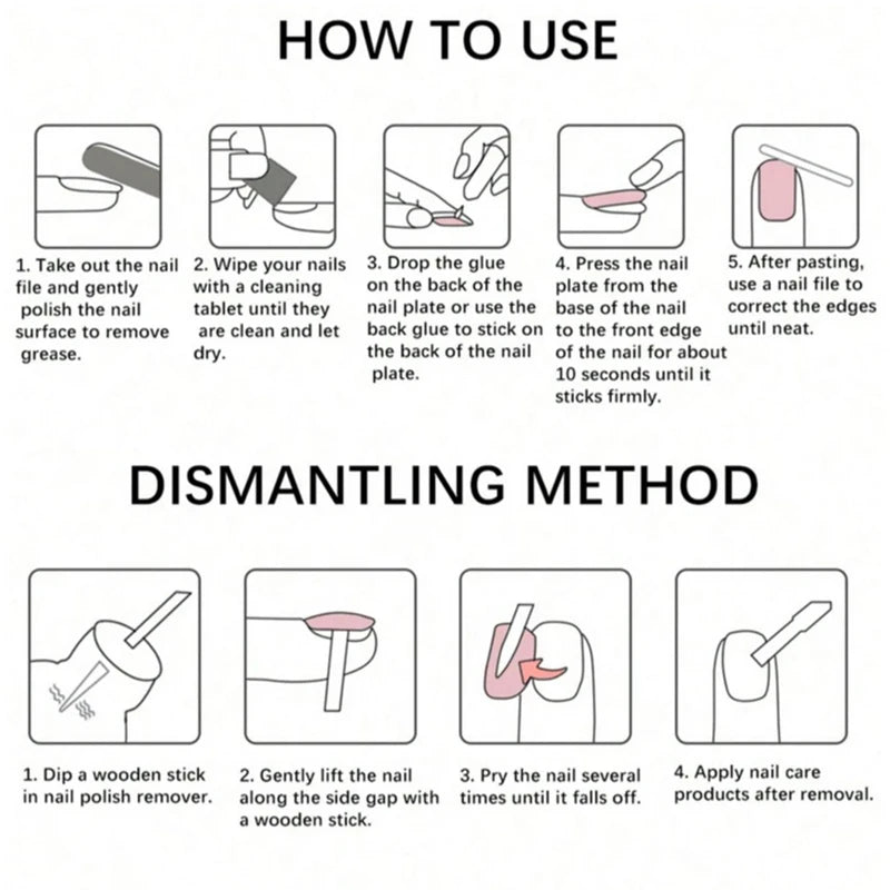 LXAWZH 120Pcs French Tip Nail Set Short Press On Toenails