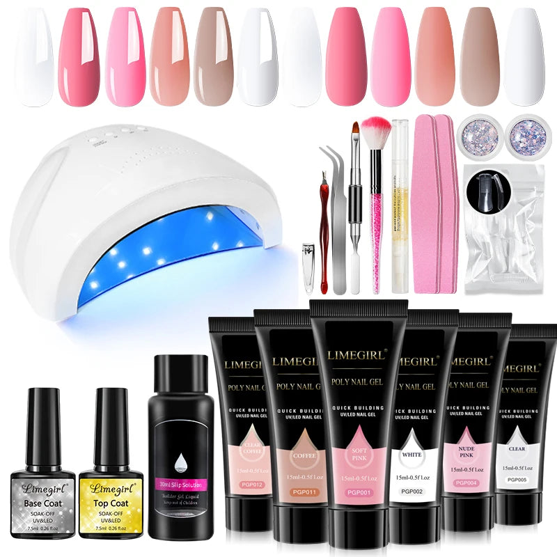 Limegirl Acrylic Manicure Kit UV LED Gel Varnish Set