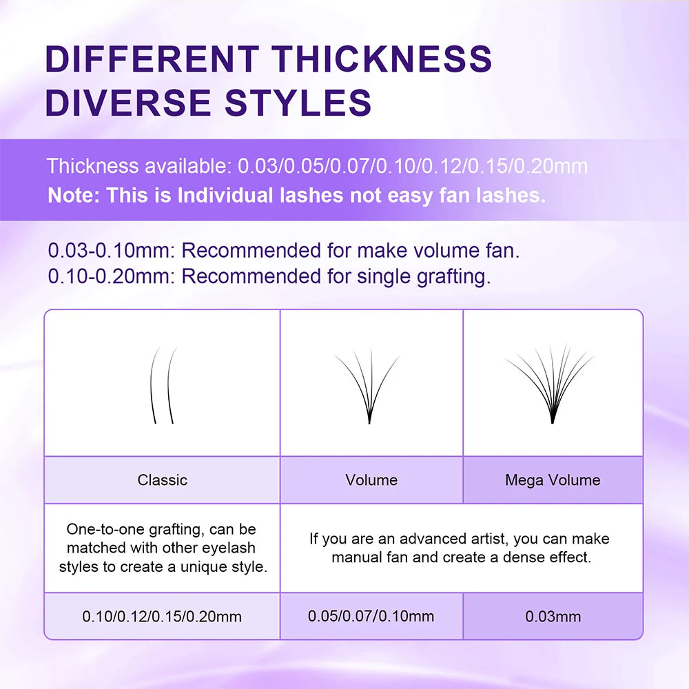 NAGARAKU Individual Eyelash Extension Lashes Soft Natural Synthetic Hair