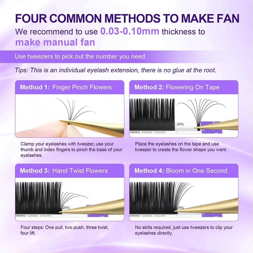 NAGARAKU Individual Eyelash Extension Lashes Soft Natural Synthetic Hair