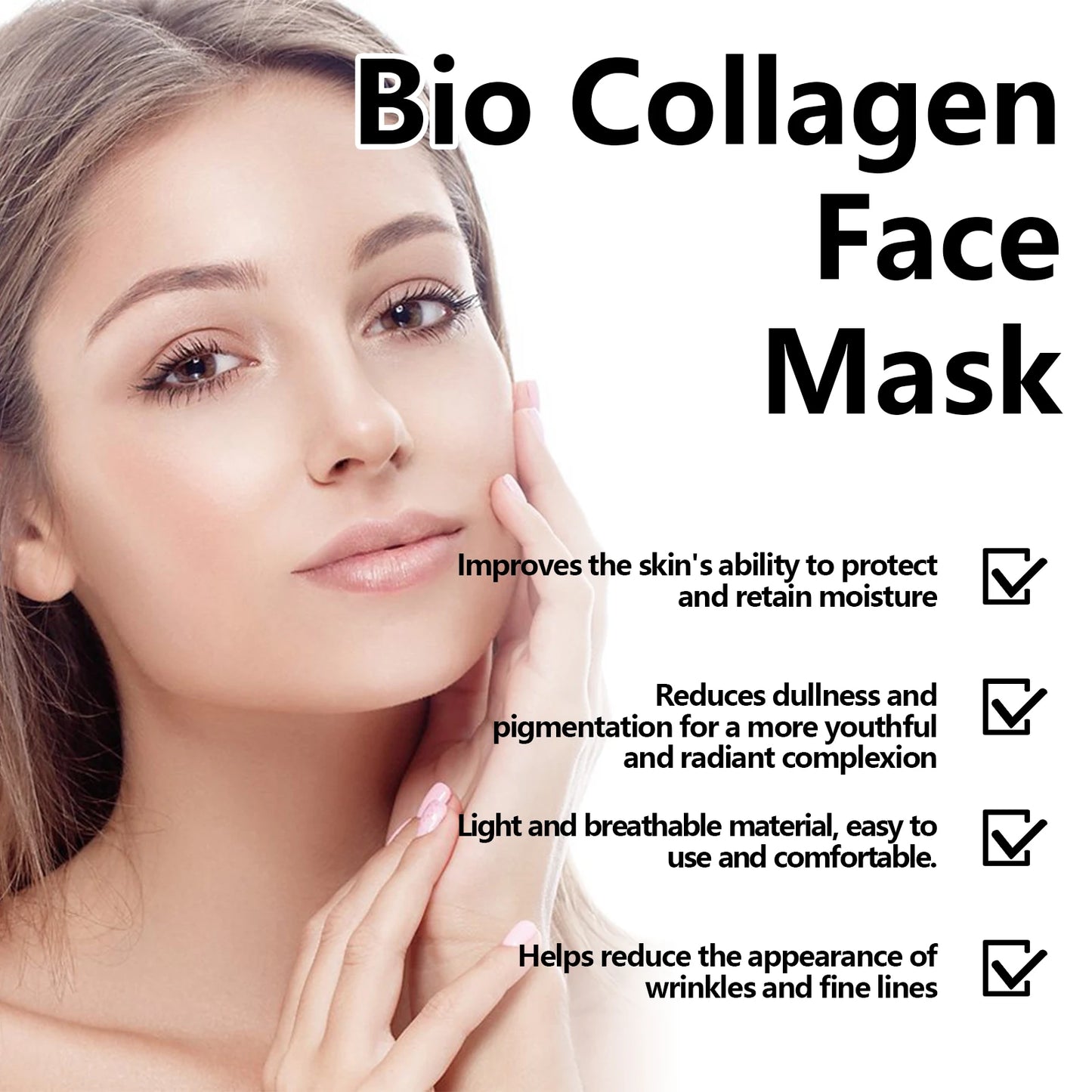 Hoygi Collagen Face Mask Moisturizing For Glowing Skin And Elasticity