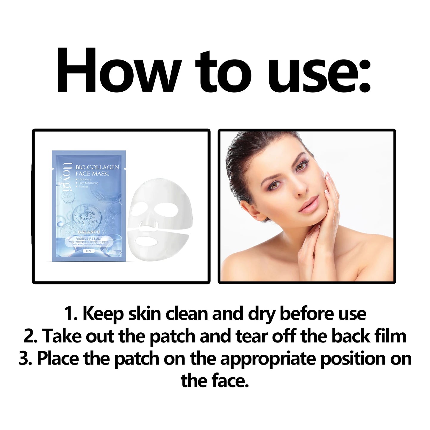 Hoygi Collagen Face Mask Moisturizing For Glowing Skin And Elasticity