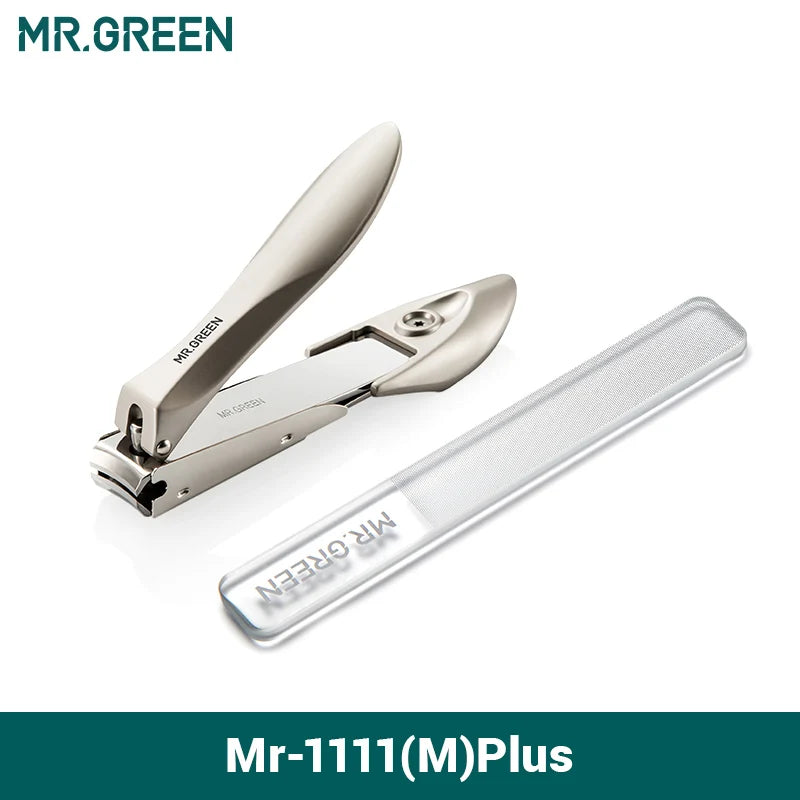 MR.GREEN Nail Clippers Stainless Steel Anti Splash Fingernail Cutter