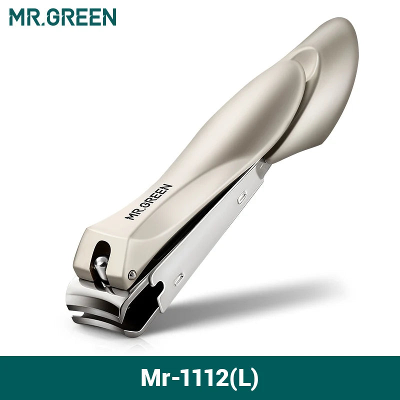 MR.GREEN Nail Clippers Stainless Steel Anti Splash Fingernail Cutter