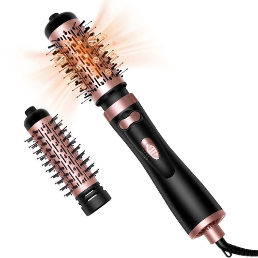 VoluVibe 2in1 Hot Air Brush And Rotating Hair Dryer Styler