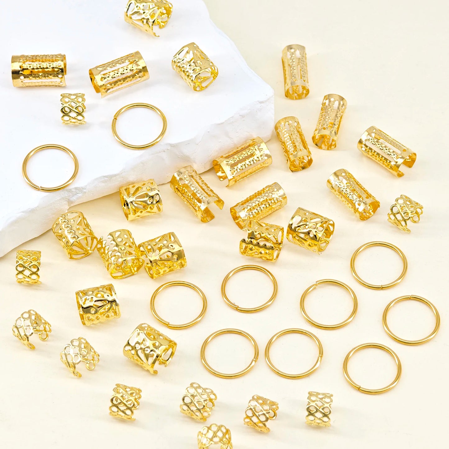 NONECN Hair Cuffs For Braids And Dreadlocks Jewelry Clips