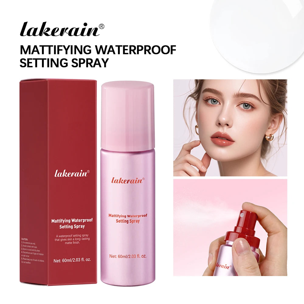 Lakerain Mattifying Waterproof Setting Spray Oil Control Matte Finish