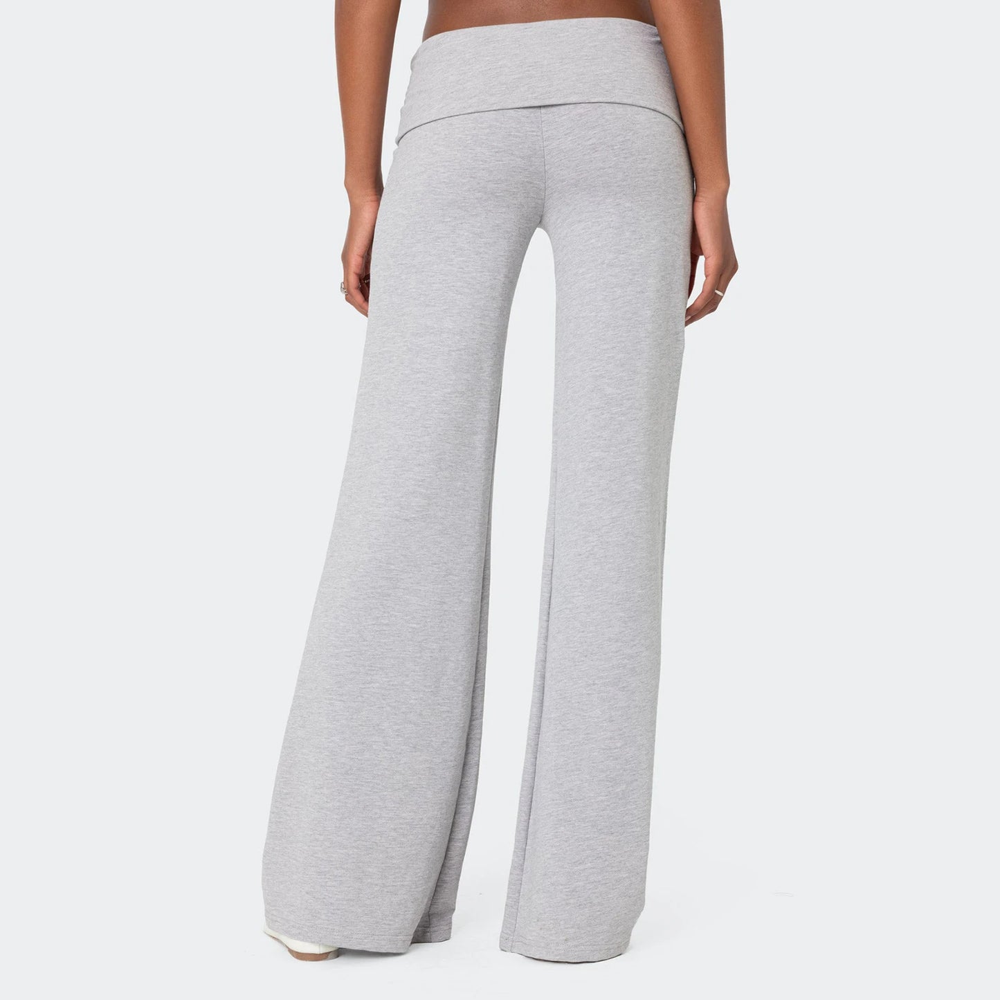 XBTCLXEBCOCN Casual Wide Leg Sweatpants For Women Fold Over Lounge Pants