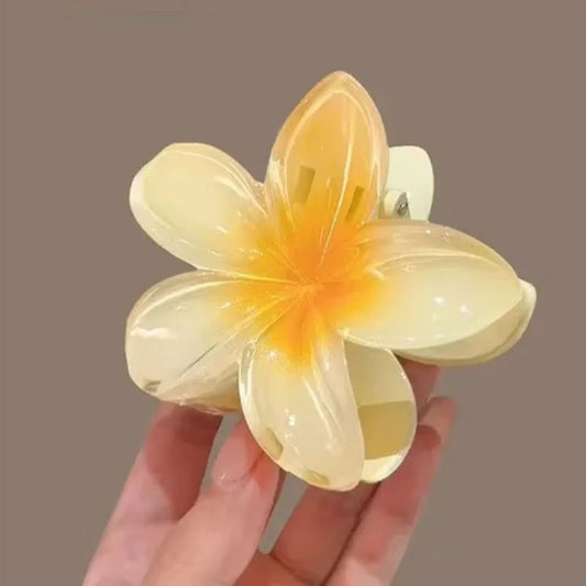 Hawaiian Flower Hair Claw Clips Large Claw For Thick And Thin Hair