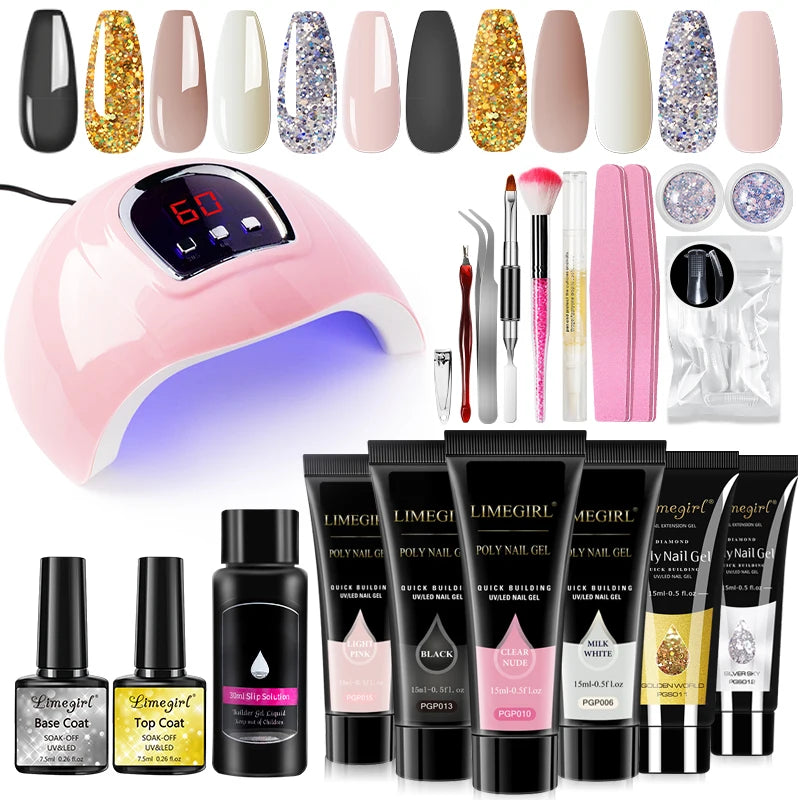 Limegirl Acrylic Manicure Kit UV LED Gel Varnish Set