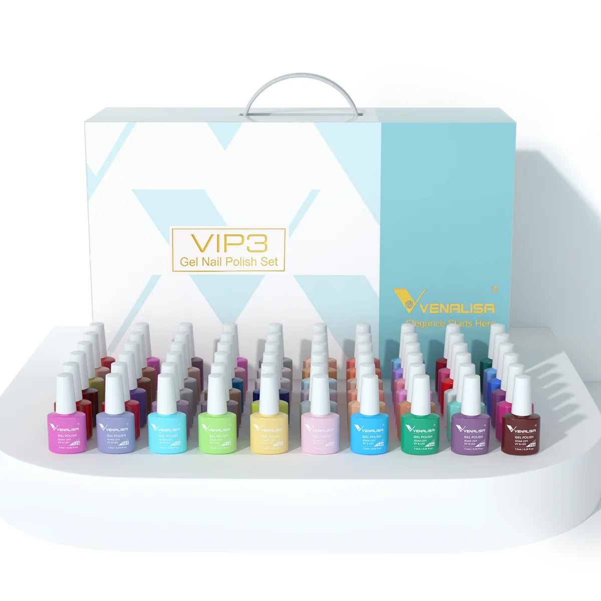 Venalisa VIP Gel Polish Kit With 60 Colors Base Coat