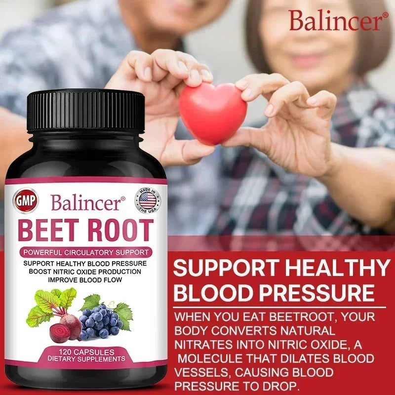Balincer Organic Beetroot Capsules For Circulation