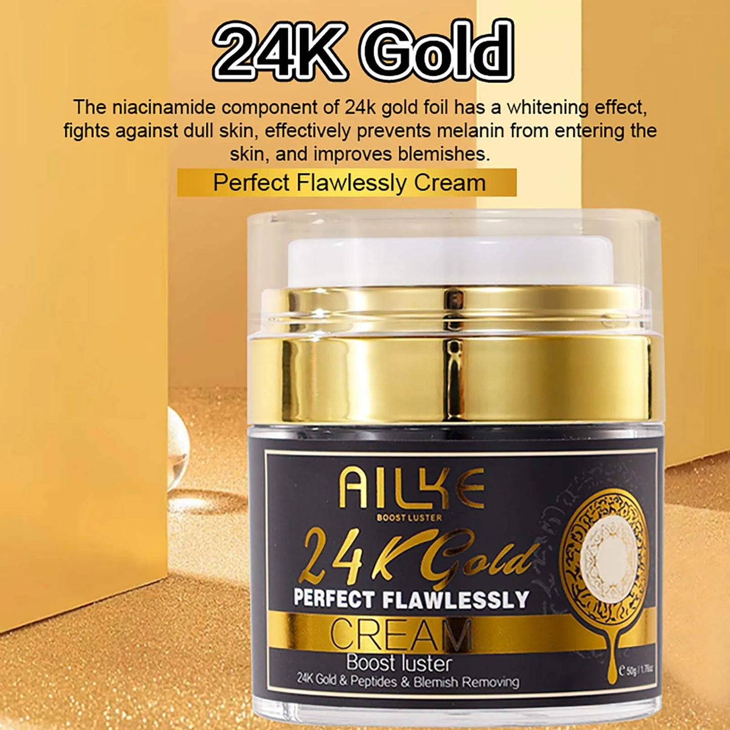 AILKE 24K GoldInfused Skin Care Set For All Skin Types
