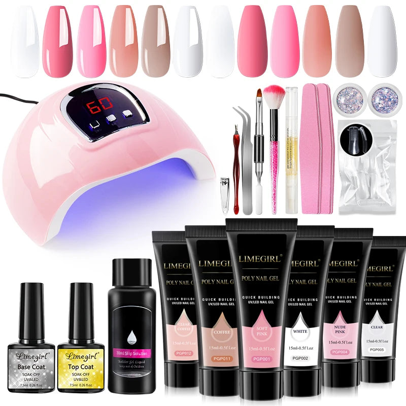 Limegirl Acrylic Manicure Kit UV LED Gel Varnish Set