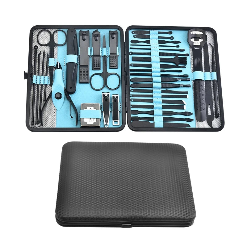 36 Piece Professional Manicure Set Pedicure Grooming Kit with Scissors