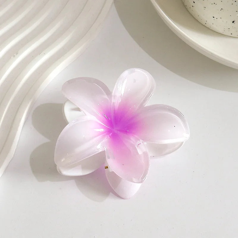 Hawaiian Flower Hair Claw Clips Large Claw For Thick And Thin Hair