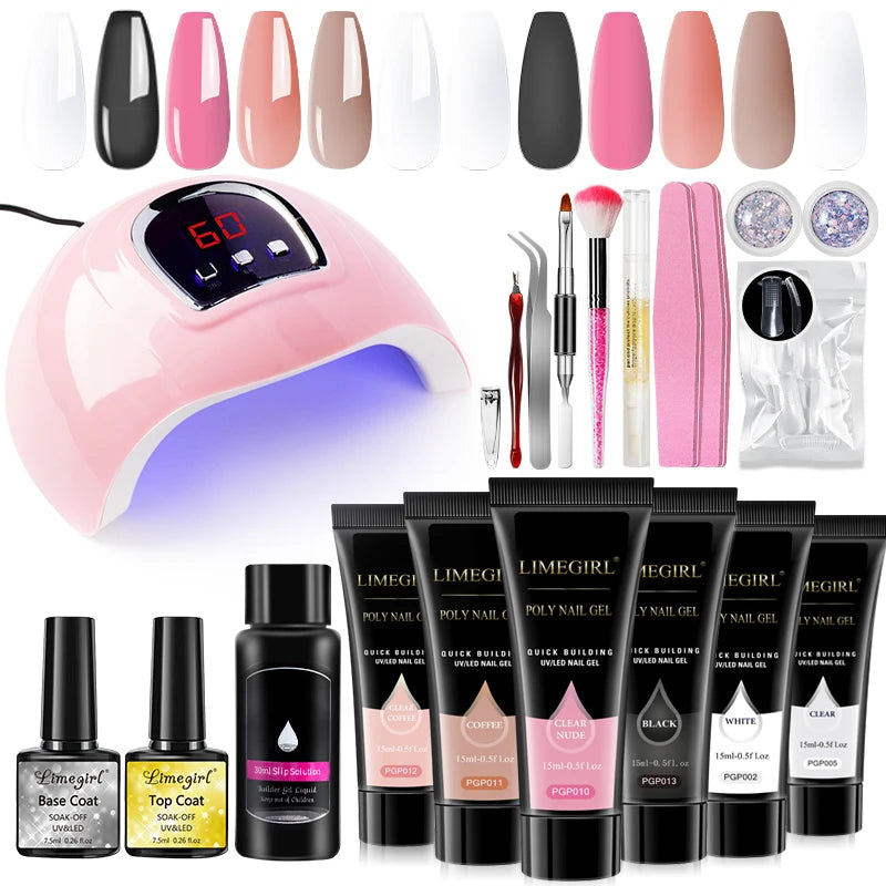 Limegirl Acrylic Manicure Kit UV LED Gel Varnish Set