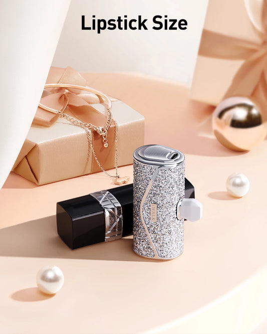 iWALK Luxury Diamond Shine Design 5000mAh USB C Power Bank