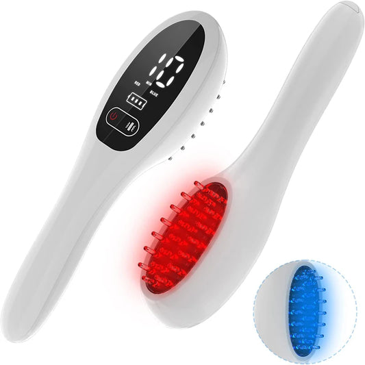 Laser Hair Growth Comb Infrared LED Therapy With Vibration Massager