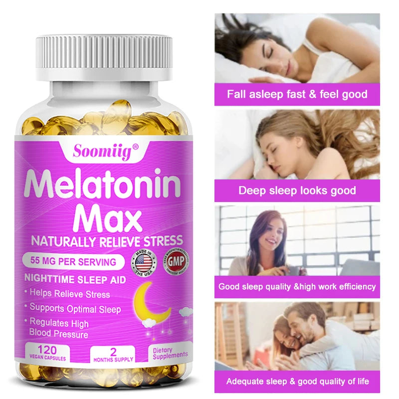 Soomiig Melatonin 55mg With Zinc Vitamin D3 And B6