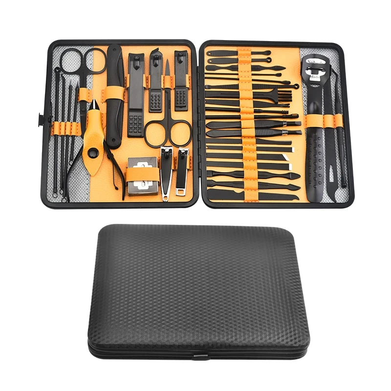 36 Piece Professional Manicure Set Pedicure Grooming Kit with Scissors