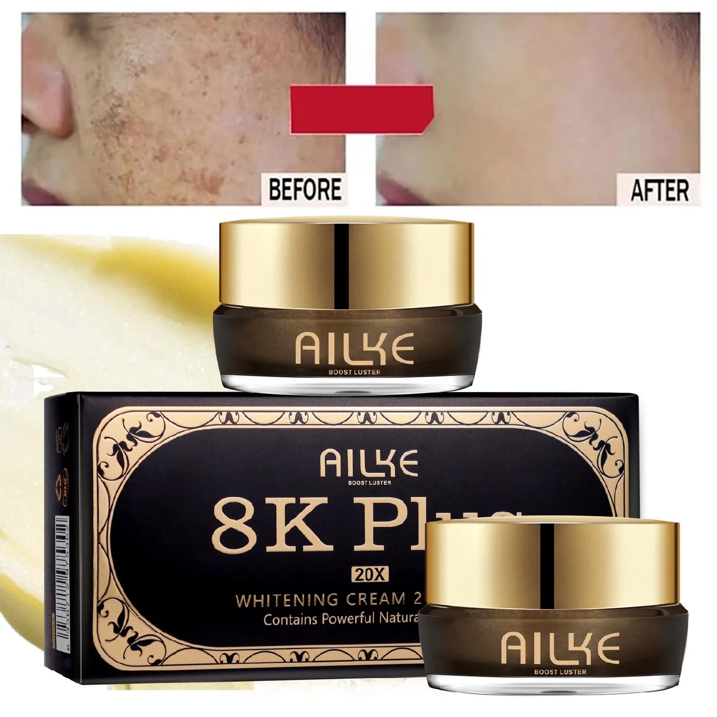 AILKE Whitening Face Cream for Dark Spots and Even Tone