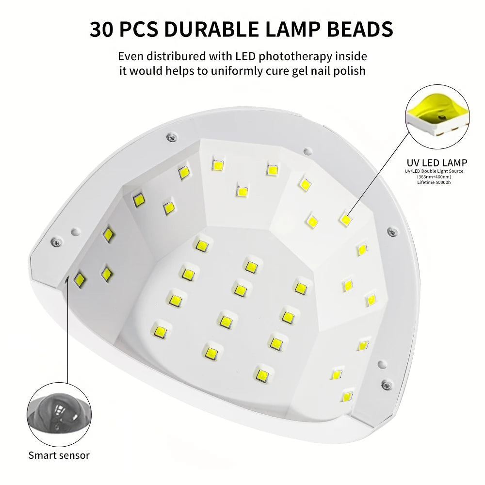 Nail Gel Polish Kit With Drill And UV Light Beginners