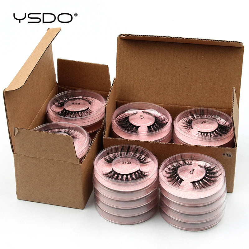 YSDO 3D Mink Strip Eyelashes Natural Soft False Lashes