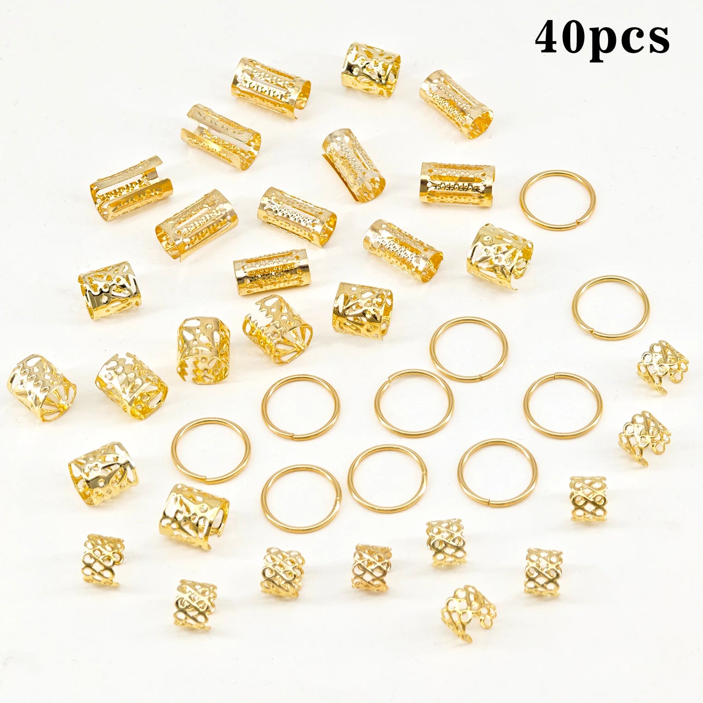 NONECN Hair Cuffs For Braids And Dreadlocks Jewelry Clips