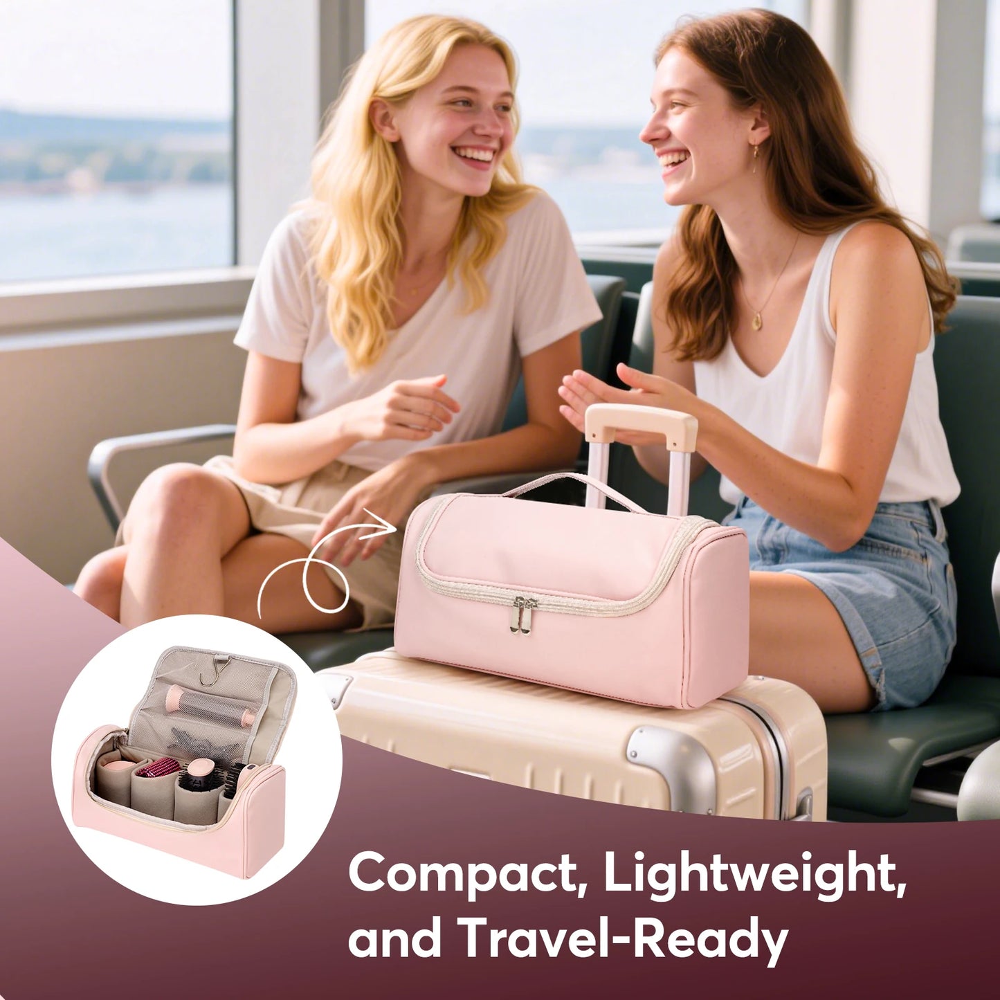 BOPCAL 5 In 1 Hair Styler And 1200W Hair Dryer With Travel Bag