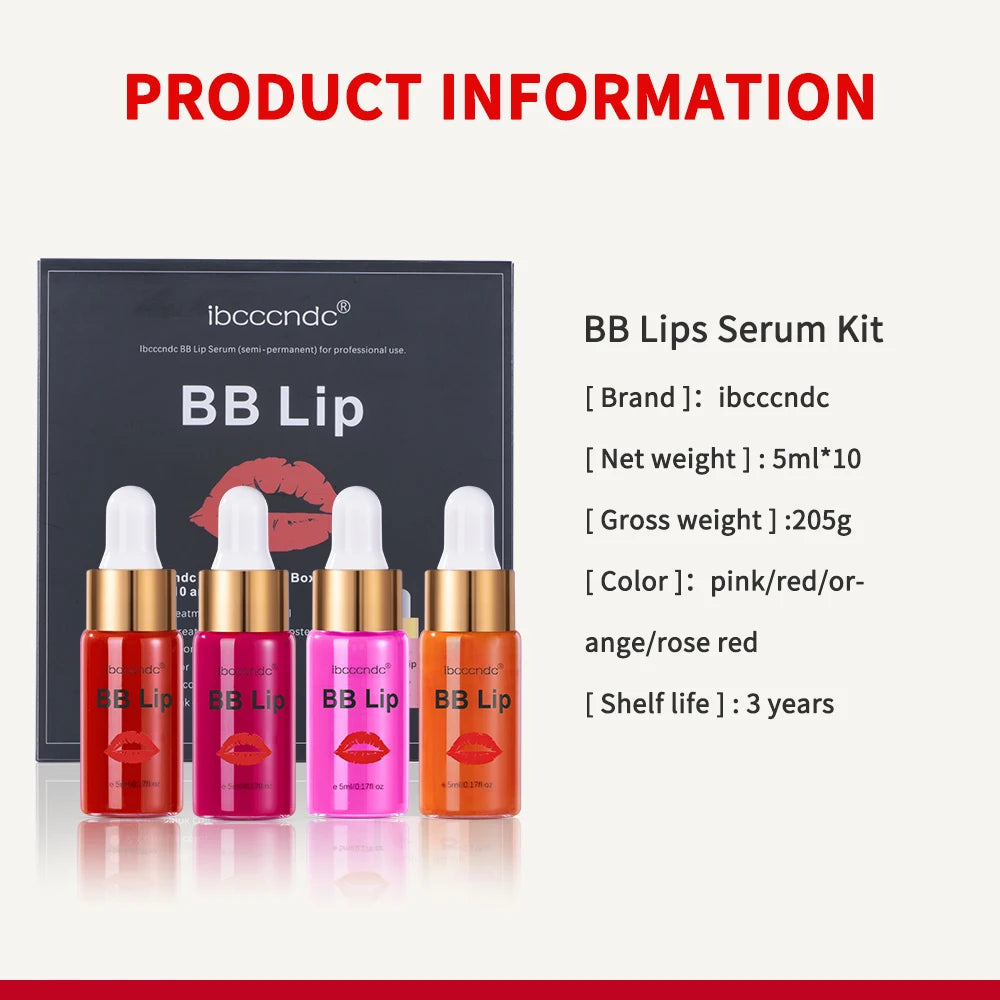 Ibcccndc Korea Glow BB Lips Ampoule Serum Starter Lip Gloss