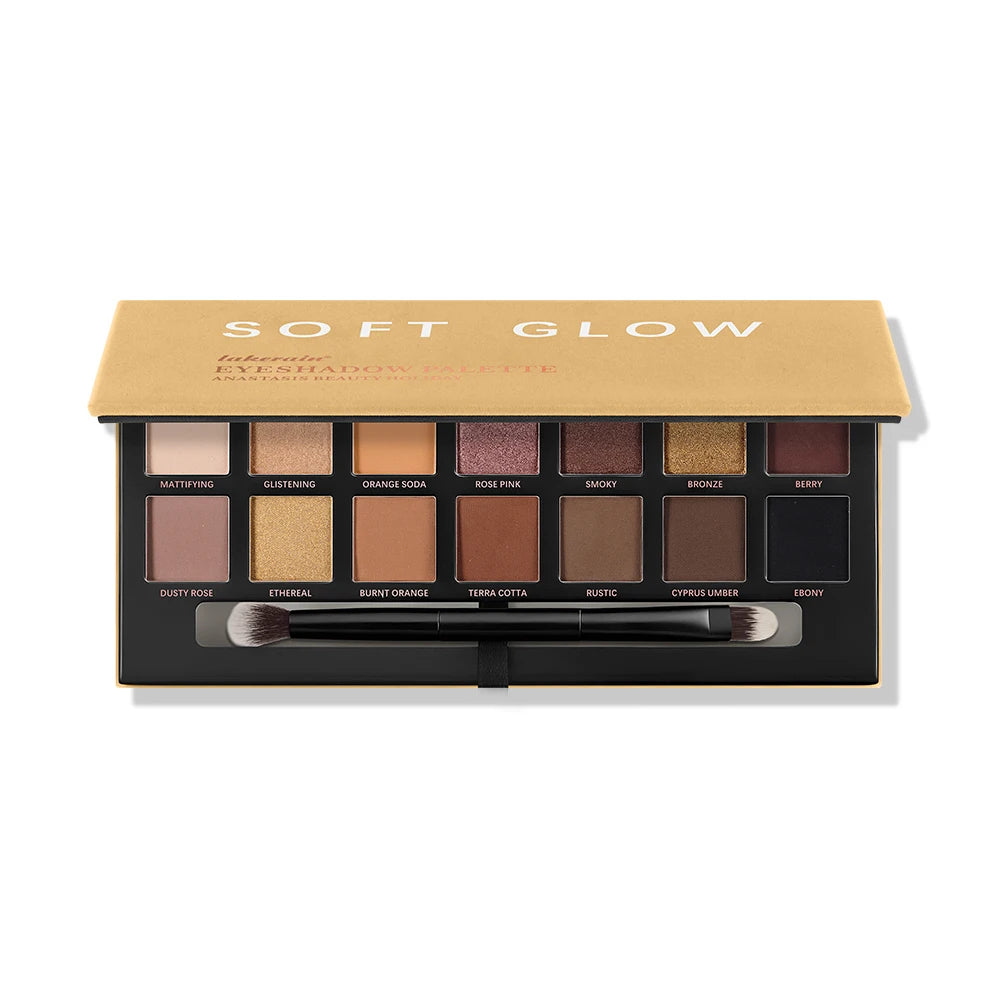 Lakerain Soft Glow Eyeshadow Palette Matte Shimmer Longwear