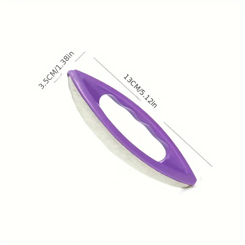 2Pcs Nail Buffer Polish Tool Set Made From Sheep Leather For Buffing