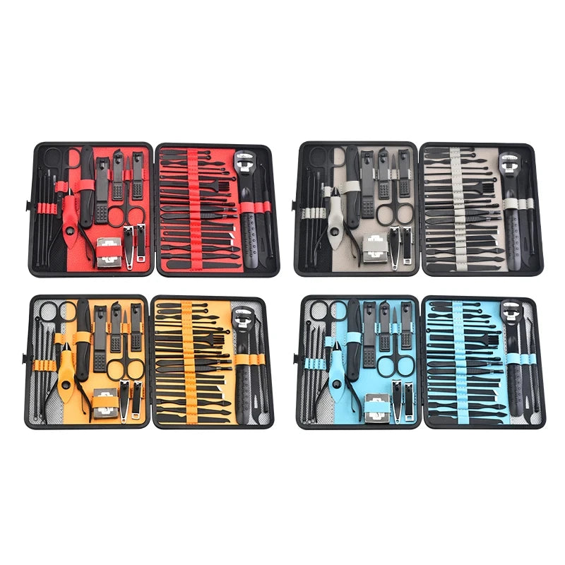 36 Piece Professional Manicure Set Pedicure Grooming Kit with Scissors