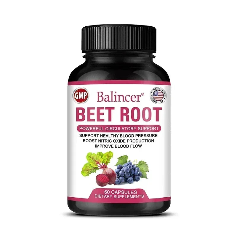 Balincer Organic Beetroot Capsules With Black Pepper
