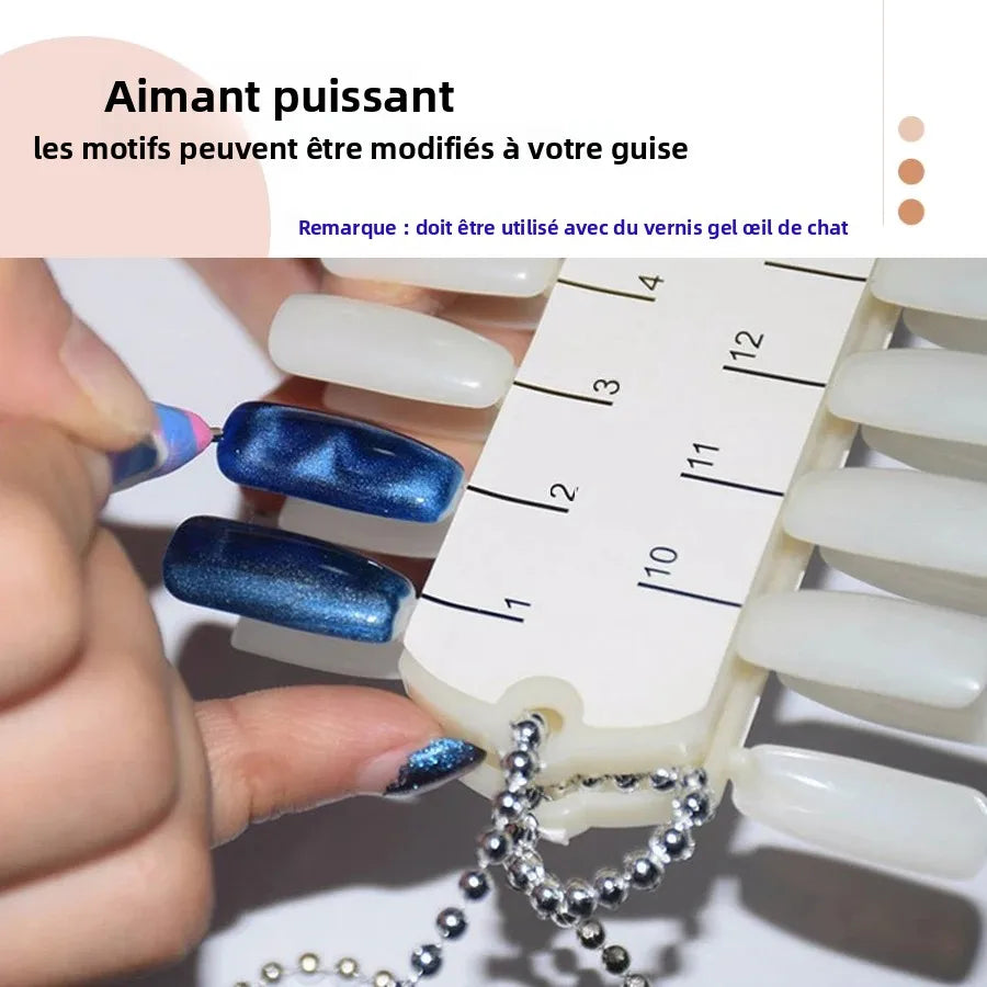 Cat Eye Magnetic Nail Art Rods 11 Pieces Gel Polish