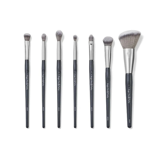 Makeup Brush Set 7 Piece Contour Bronzer Blush Highlighter Kit