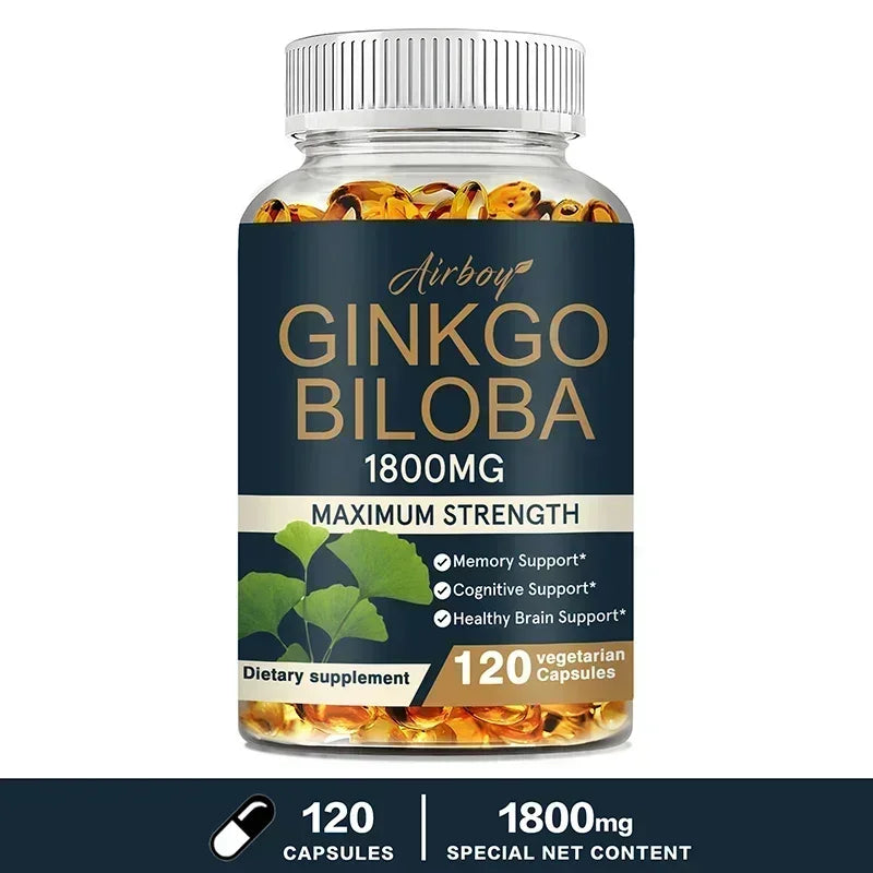 Organic Ginkgo Biloba Capsules Brand Xemenry Supports Brain Health