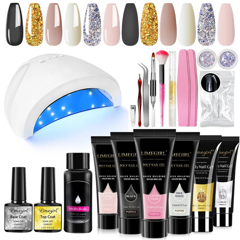 Limegirl Acrylic Manicure Kit UV LED Gel Varnish Set