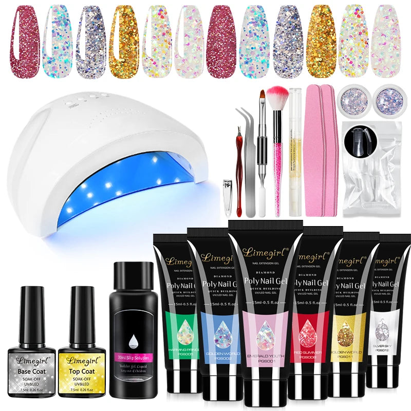 Limegirl Acrylic Manicure Kit UV LED Gel Varnish Set