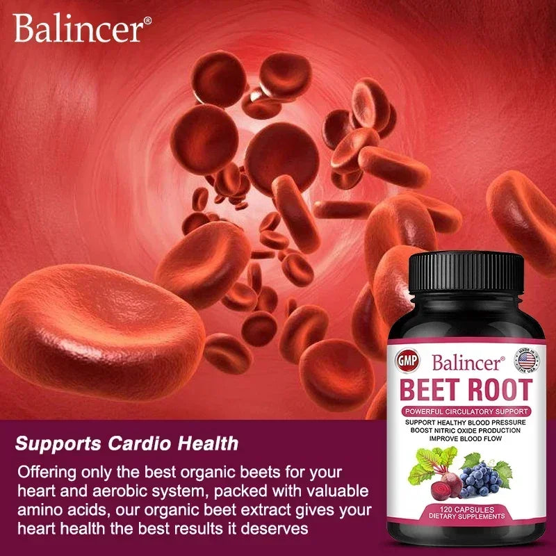 Balincer Organic Beetroot Capsules With Black Pepper