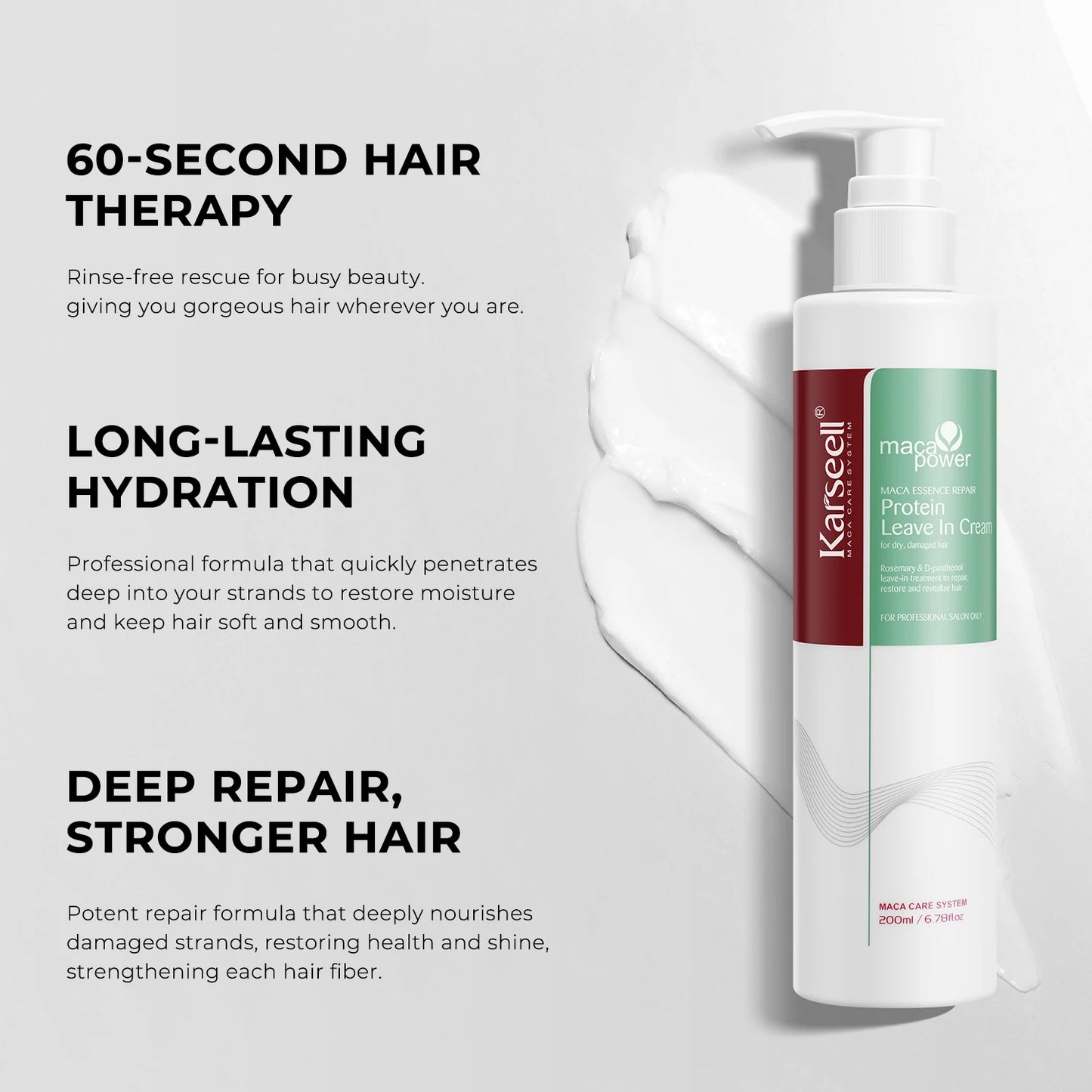 Karseell Protein Leave In Cream Conditioner For All Hair