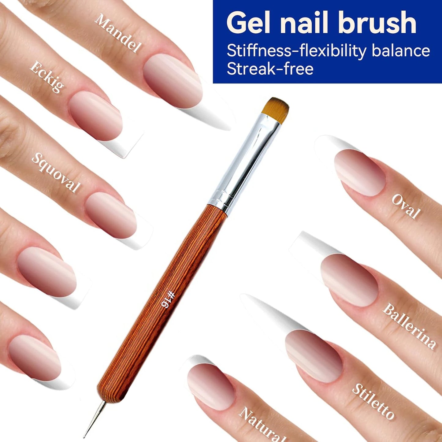 French Nail Art Brush Set Dual End Dotting Pen Kit