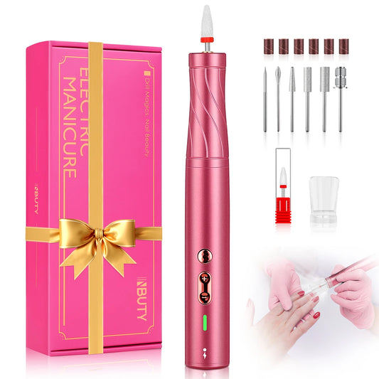 Electric Nail Drill 30000RPM With LED Light Manicure Machine