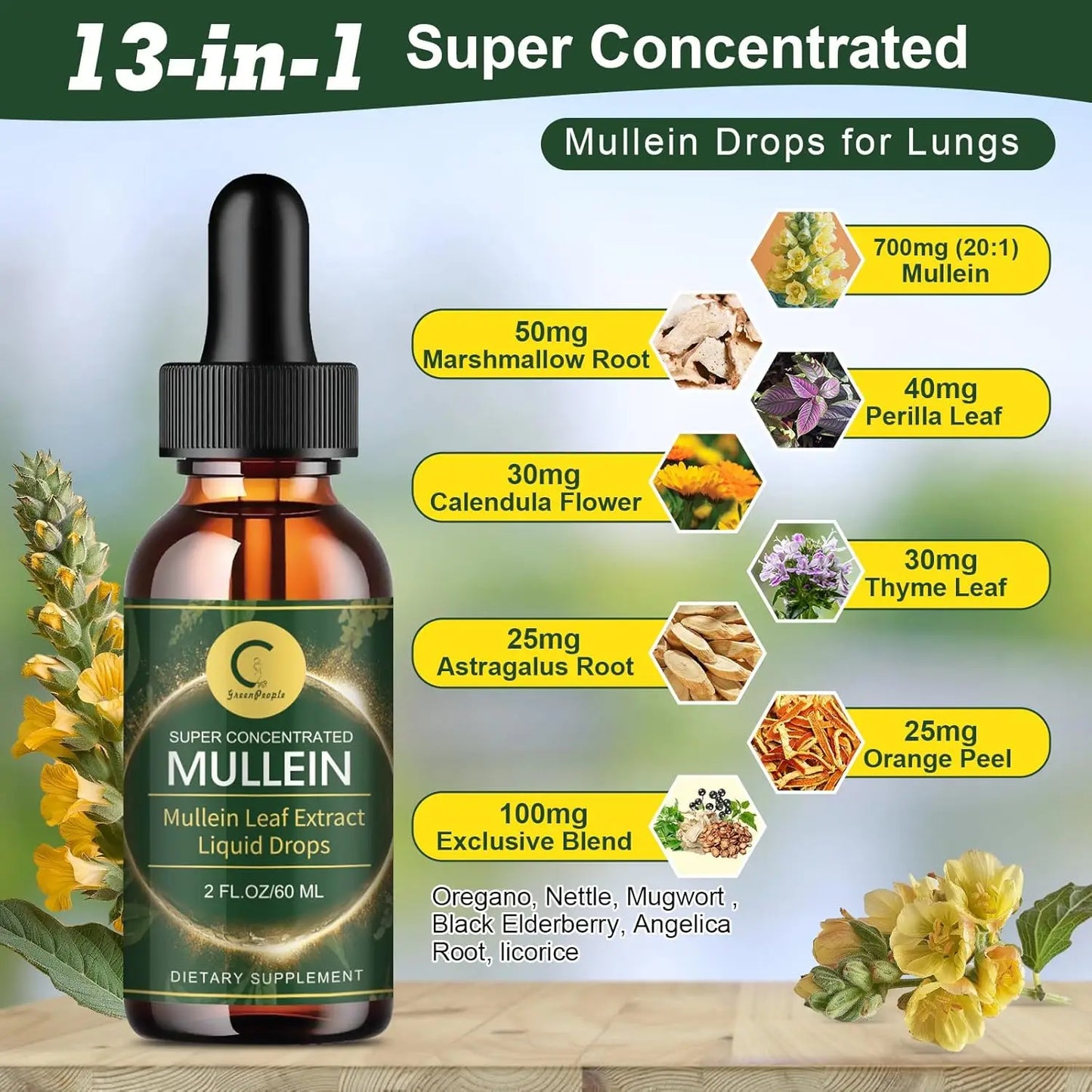 Imatchme Mullein Leaf Extract Drops For Immune Support