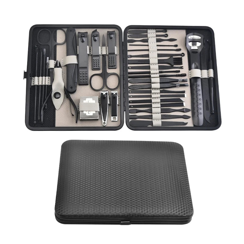 36 Piece Professional Manicure Set Pedicure Grooming Kit with Scissors