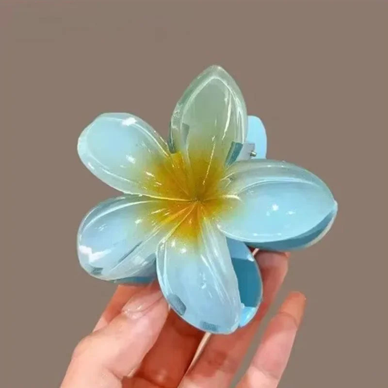 Hawaiian Flower Hair Claw Clips Large Claw For Thick And Thin Hair